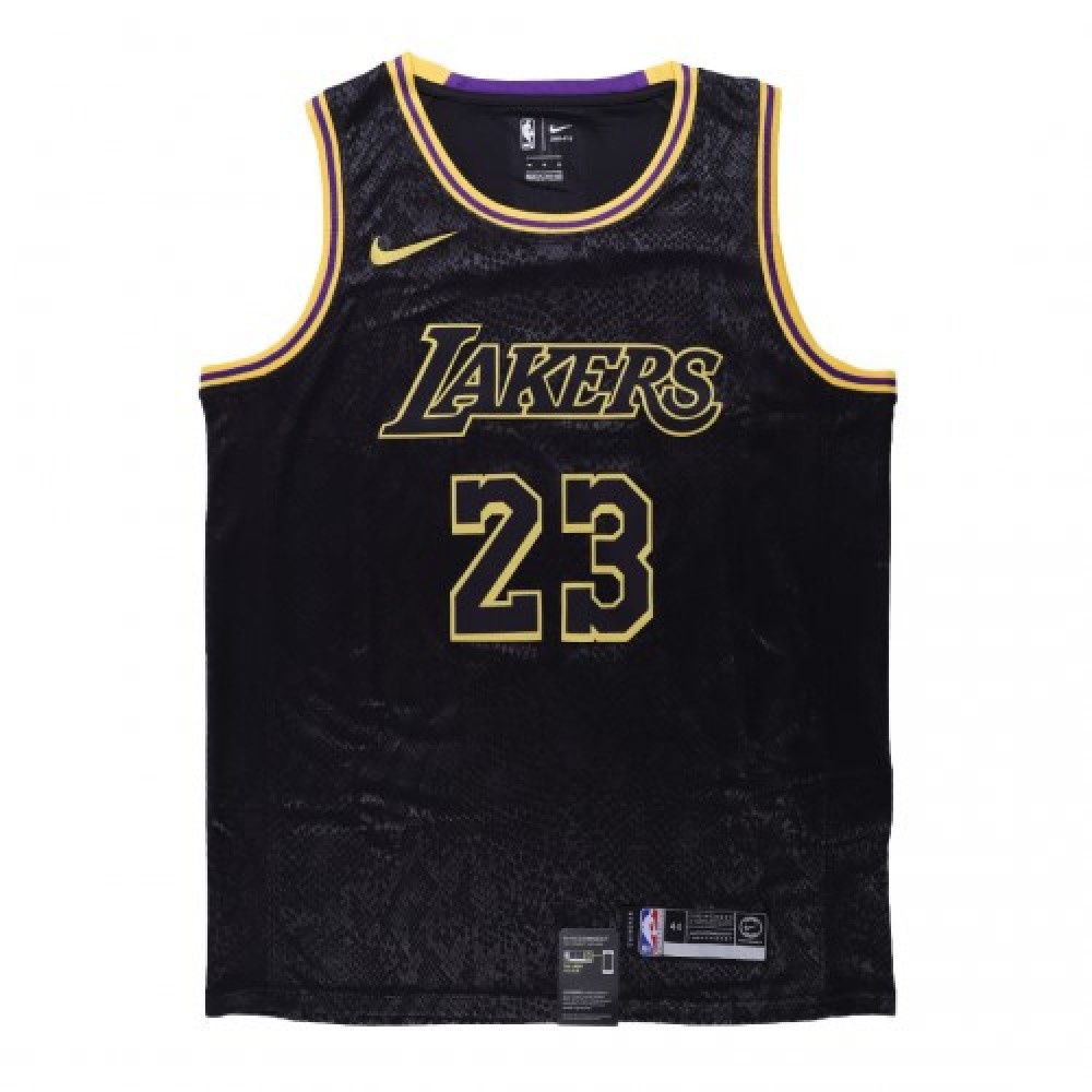 Men's Los Angeles Lakers LeBron James #23 Black Swingman Jersey - City Edition-Pro Kit Vault | Brand New 26/27 Sports Jerseys